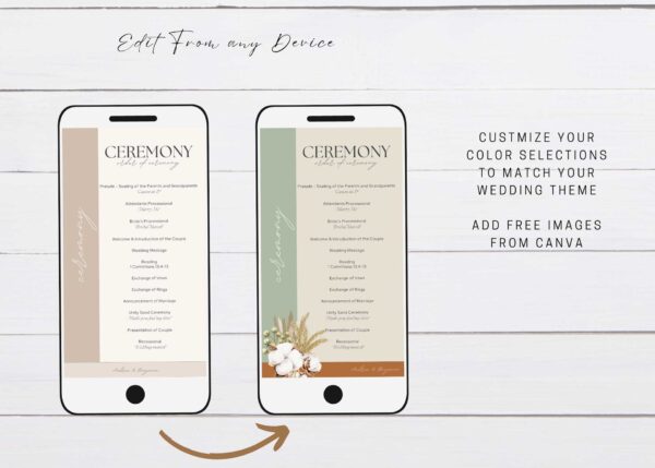 Mobile Wedding Itinerary