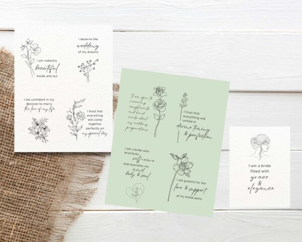 Bride-to-be Affirmation Cards