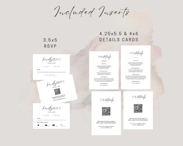 Customizable Wedding Invitation Template Bundle