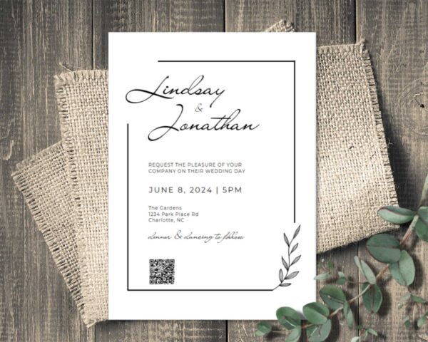 Customizable Wedding Invitation Template Bundle