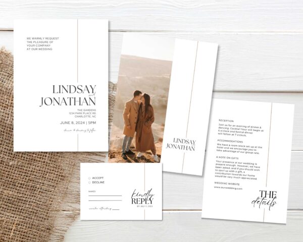 Customizable Wedding Invitation Template Bundle