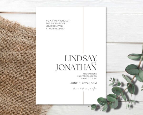 Customizable Wedding Invitation Template Bundle