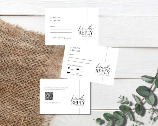 Customizable Wedding Invitation Template Bundle